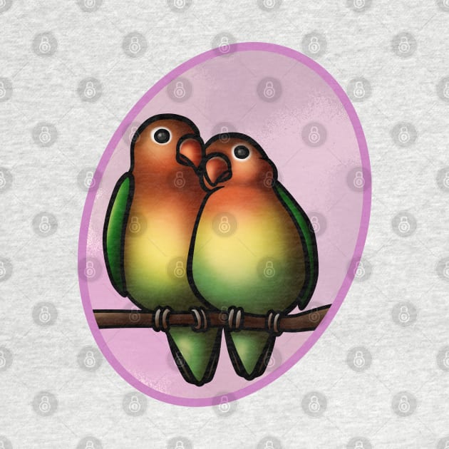 Lovebirds green by VanumChan